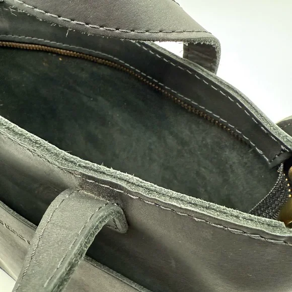 Portland Leather Black Tote Bag - Picture 8 of 13